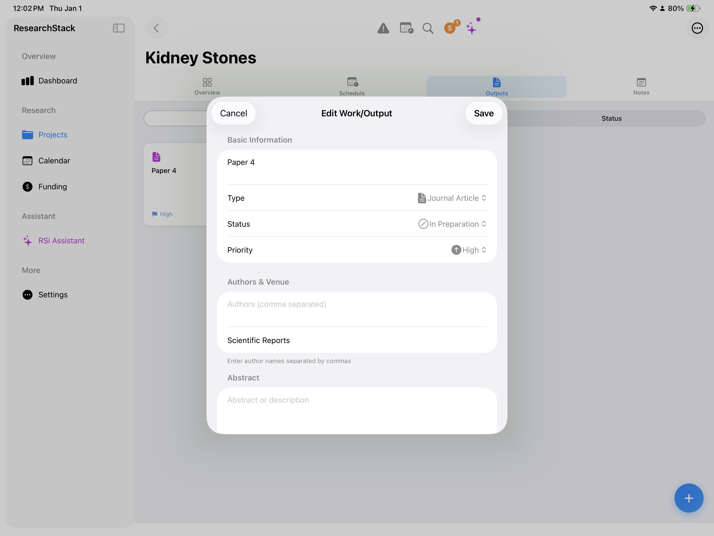 Publications Tracking